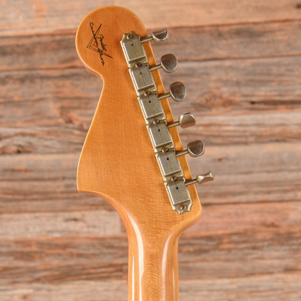 Fender Custom Shop Bass VI Aged Sherwood Green Metaliic 2023 - View 7 | MusicMarket