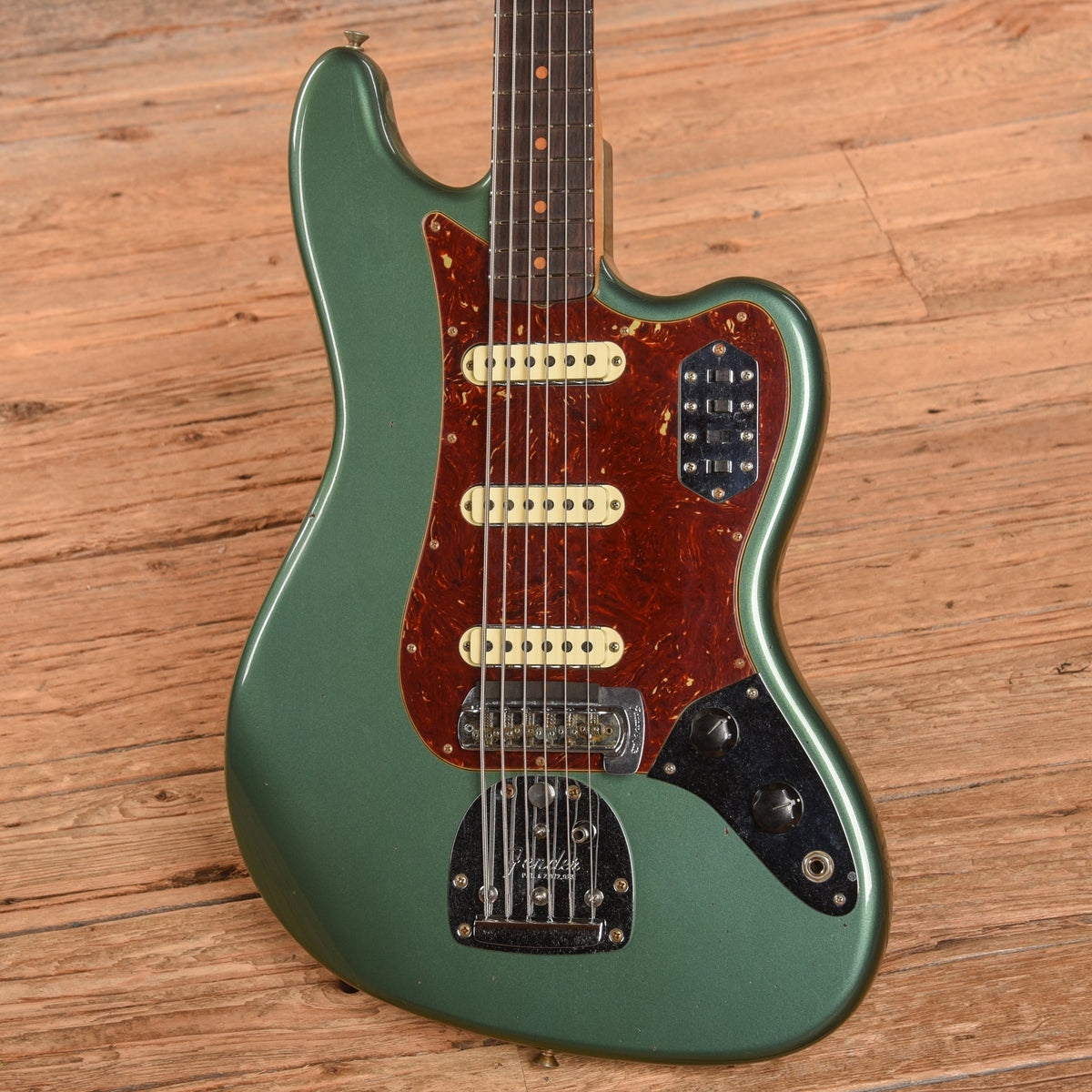 Fender Custom Shop Bass VI Aged Sherwood Green Metaliic 2023 - View 2 | MusicMarket