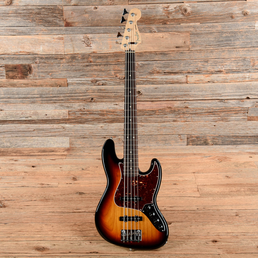 Fender Deluxe Active Jazz Bass V Brown Sunburst 2012 - View 4 | MusicMarket