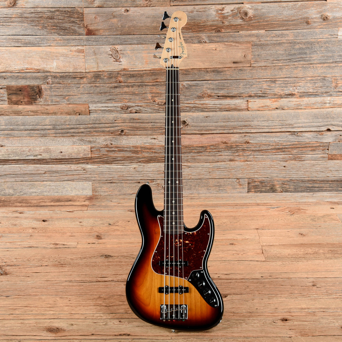 Fender Deluxe Active Jazz Bass V Brown Sunburst 2012 - View 4 | MusicMarket