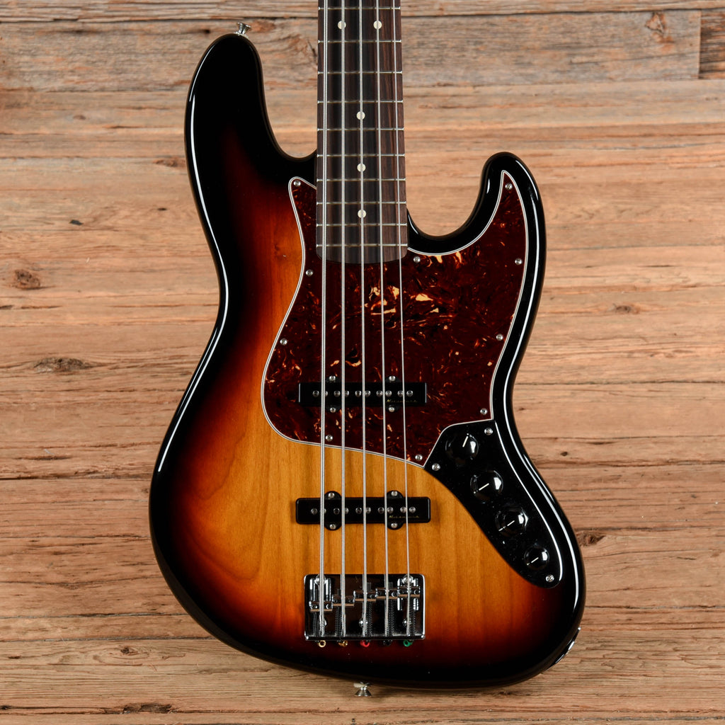 Fender Deluxe Active Jazz Bass V Brown Sunburst 2012 - MusicMarket