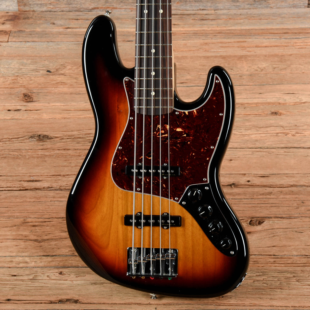 Fender Deluxe Active Jazz Bass V Brown Sunburst 2012 - View 2 | MusicMarket