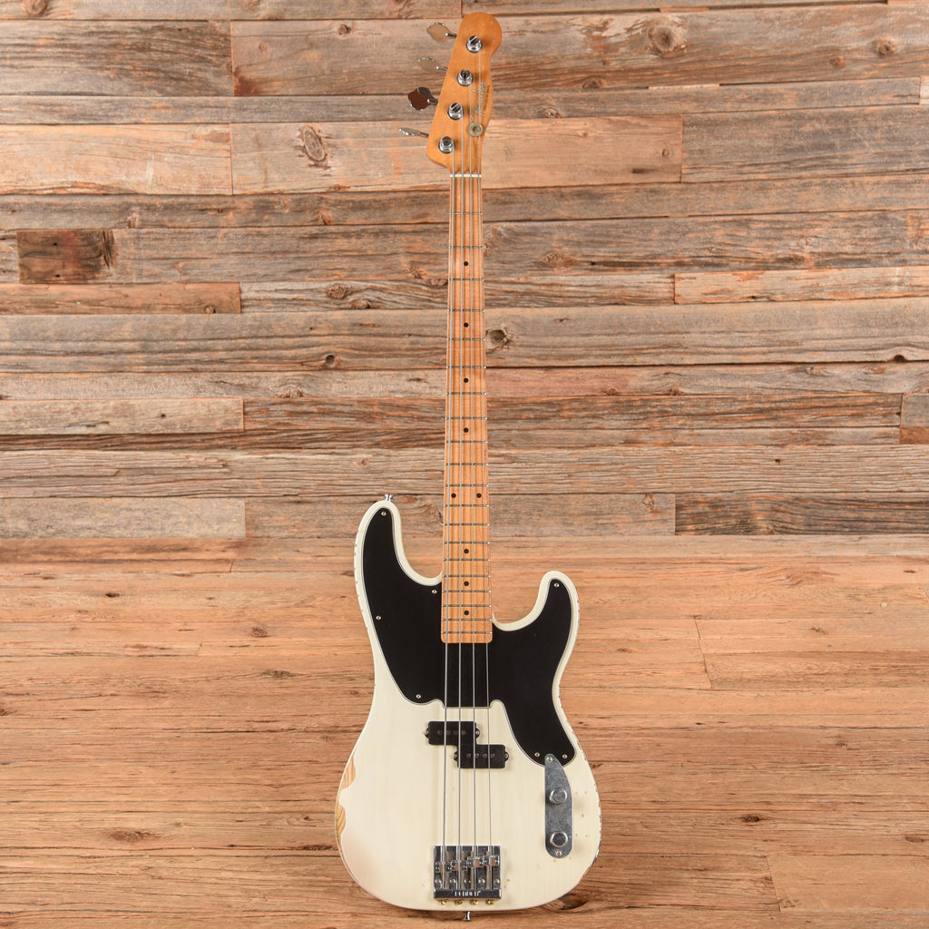 Fender Mike Dirnt Road Worn Artist Series Signature Precision Bass White Blonde 2018 - View 4 | MusicMarket