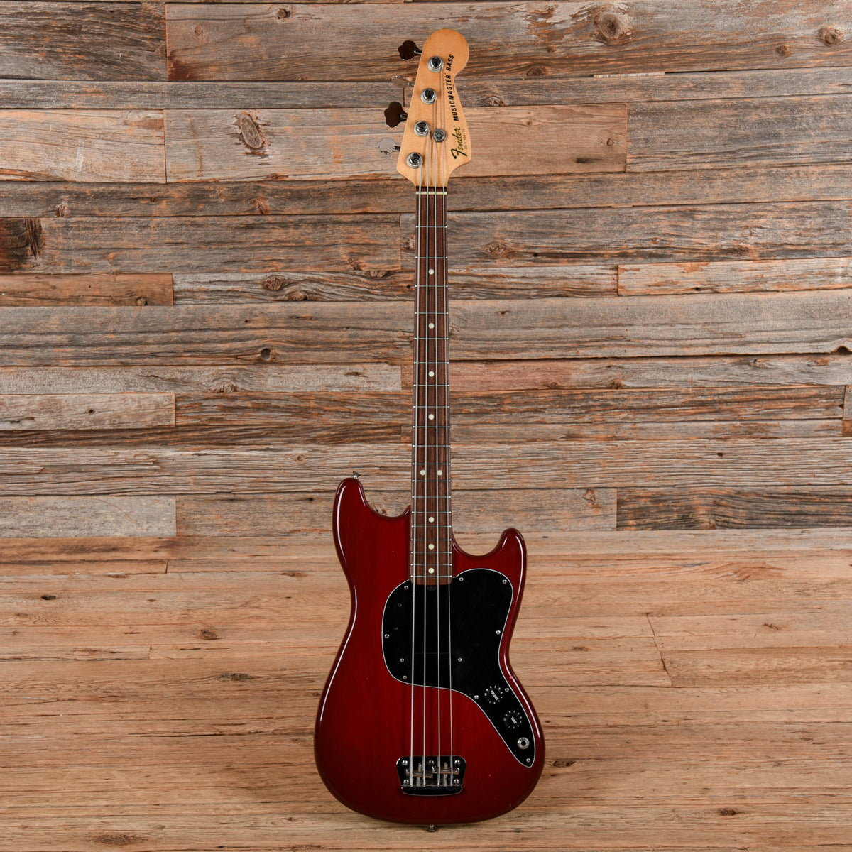 Fender Music Master Bass Red 1980 - View 4 | MusicMarket