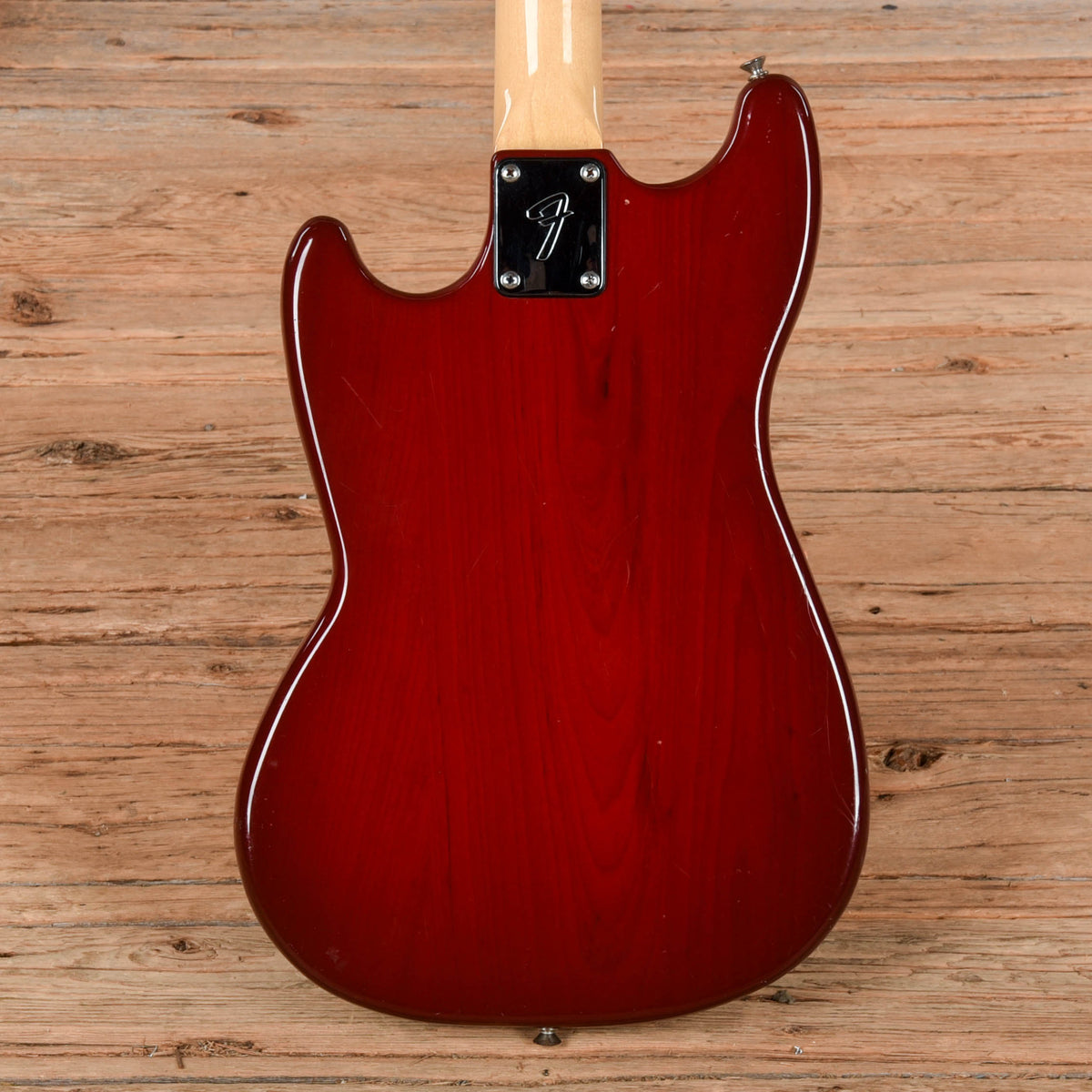 Fender Music Master Bass Red 1980 - View 3 | MusicMarket