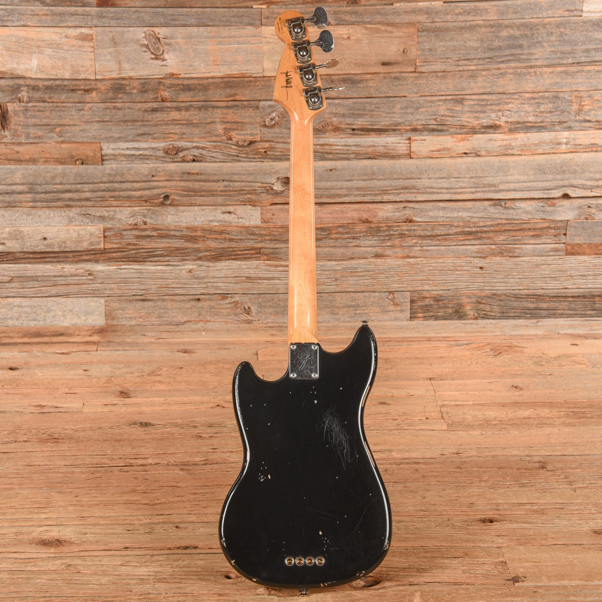 Fender Justin Meldal-Johnsen Road Worn Signature Mustang Bass Black 2017 - View 5 | MusicMarket