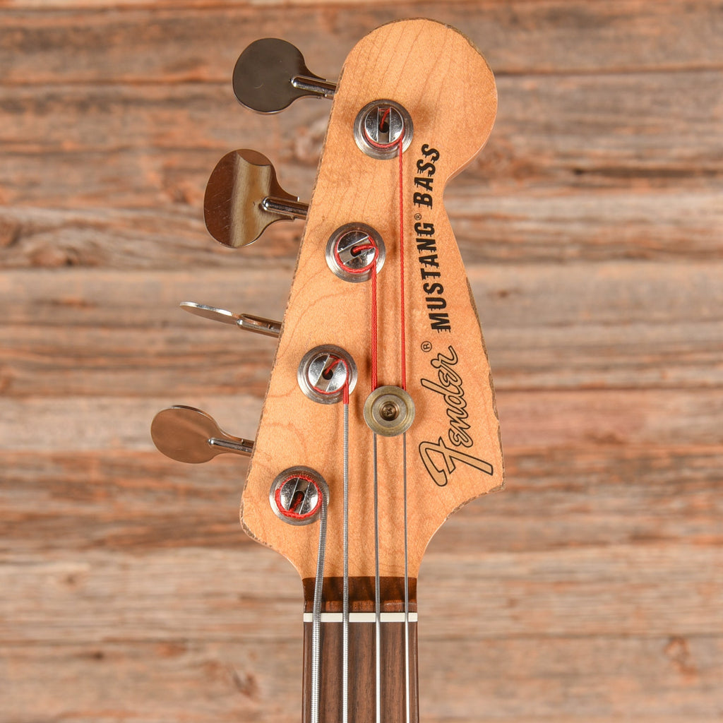 Fender Justin Meldal-Johnsen Road Worn Signature Mustang Bass Black 2017 - View 6 | MusicMarket