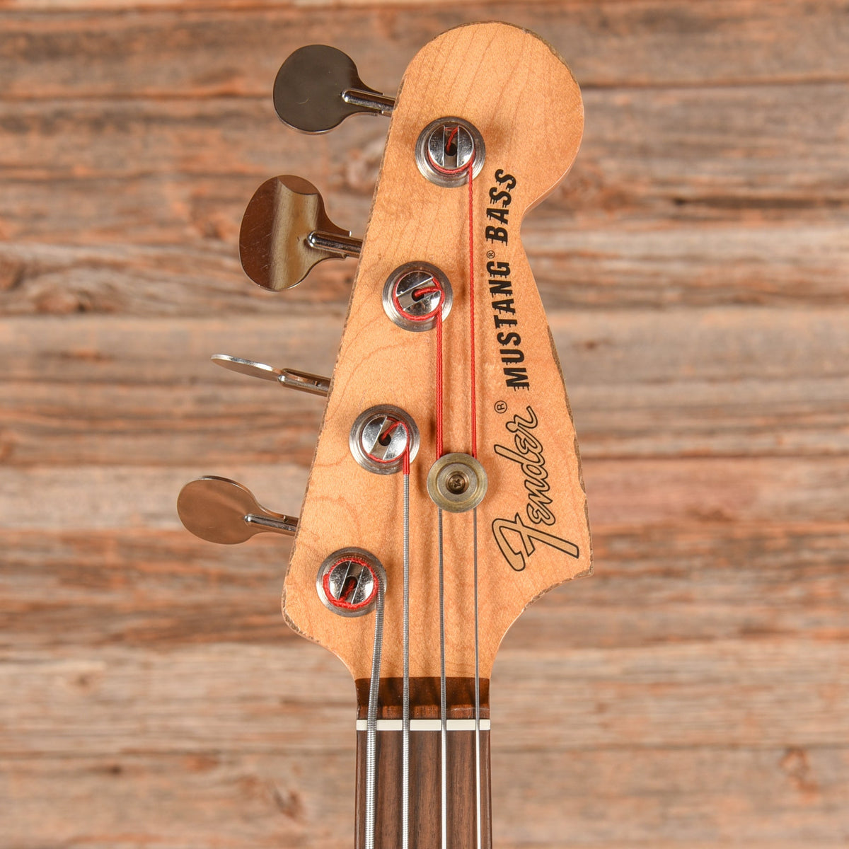 Fender Justin Meldal-Johnsen Road Worn Signature Mustang Bass Black 2017 - View 6 | MusicMarket