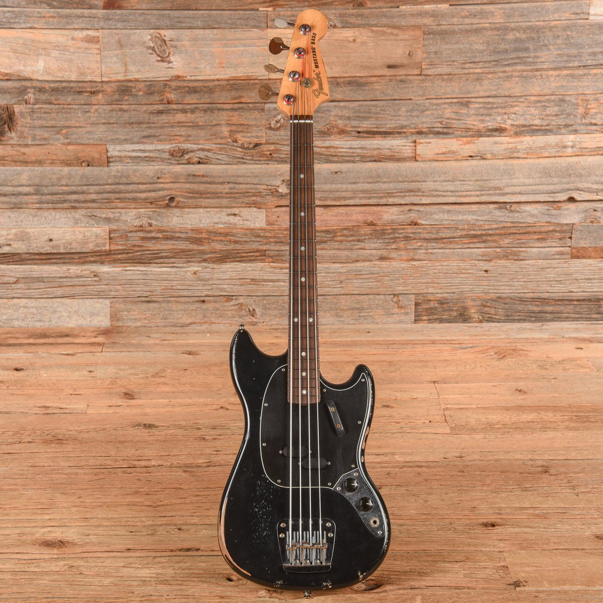 Fender Justin Meldal-Johnsen Road Worn Signature Mustang Bass Black 2017 - View 4 | MusicMarket