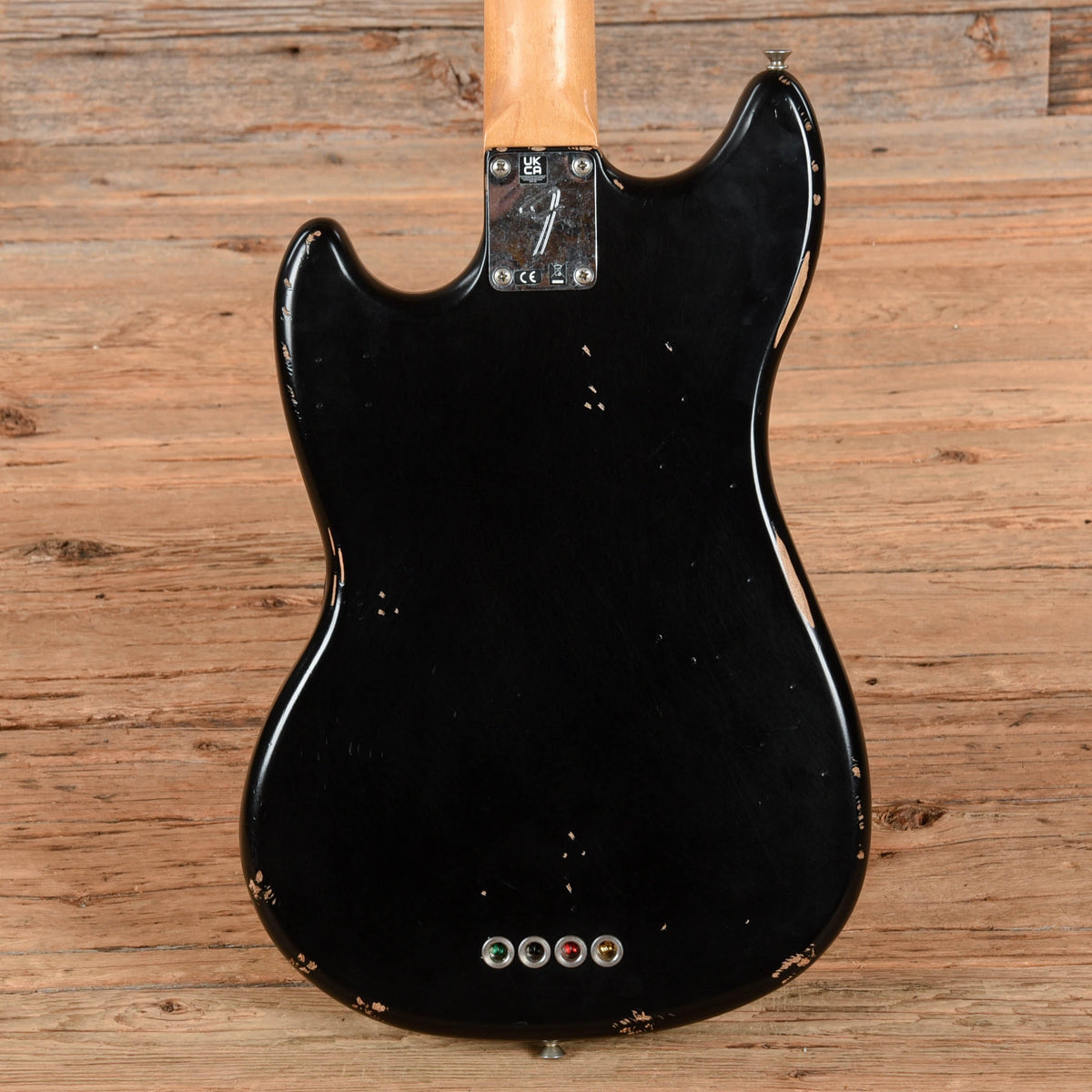 Fender Justin Meldal Johnson Road Worn Signature Mustang Bass Black 2023 - View 3 | MusicMarket