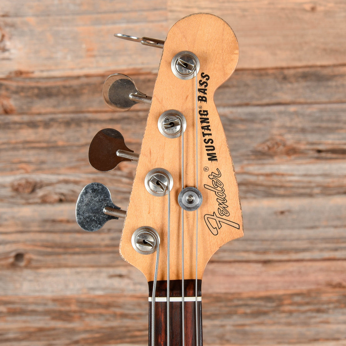 Fender Justin Meldal Johnson Road Worn Signature Mustang Bass Black 2023 - View 6 | MusicMarket