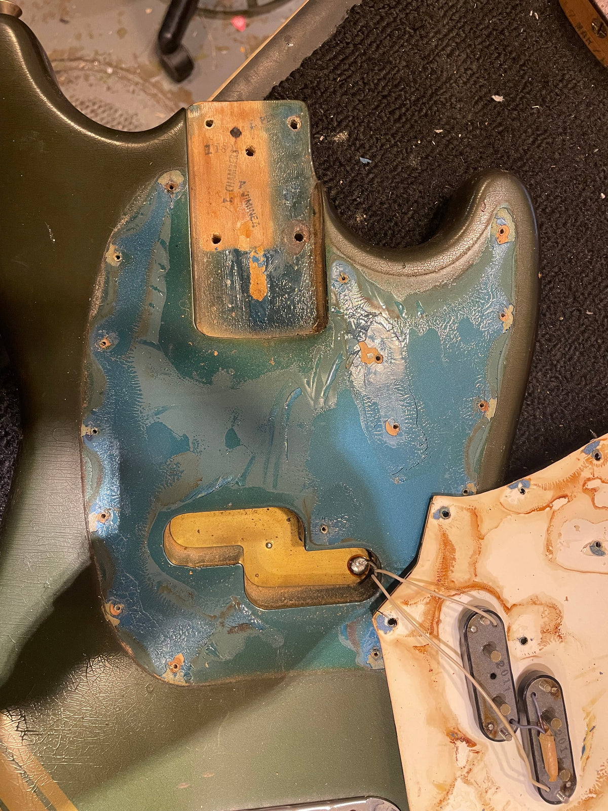 Fender Mustang Bass Competition Blue 1971 - View 14 | MusicMarket