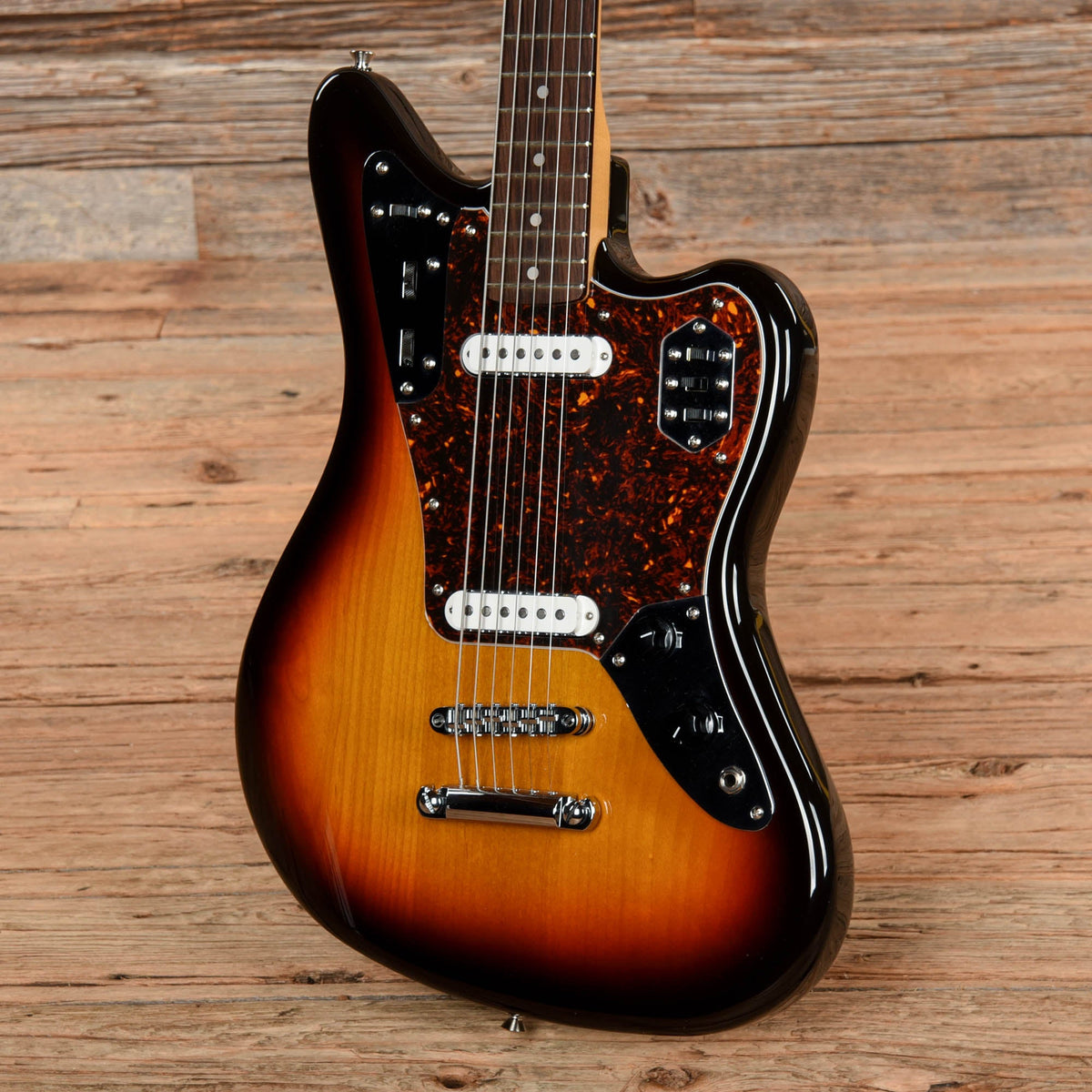 Fender JGB Jaguar Bottom Master Baritone MIJ 2004 3-Tone Sunburst - Dave Amato of REO Speedwagon - View 2 | MusicMarket
