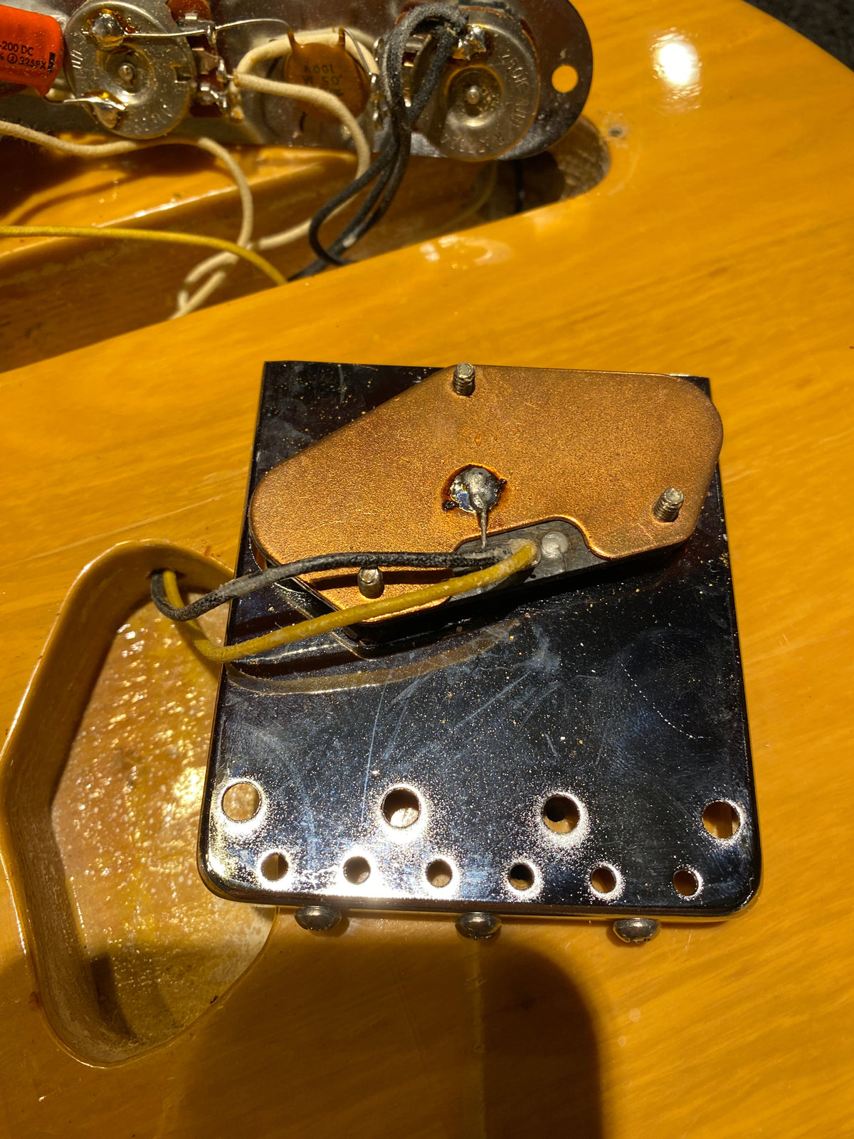 Fender '52 Telecaster Fullerton Reissue Butterscotch Blonde 1982 - View 12 | MusicMarket