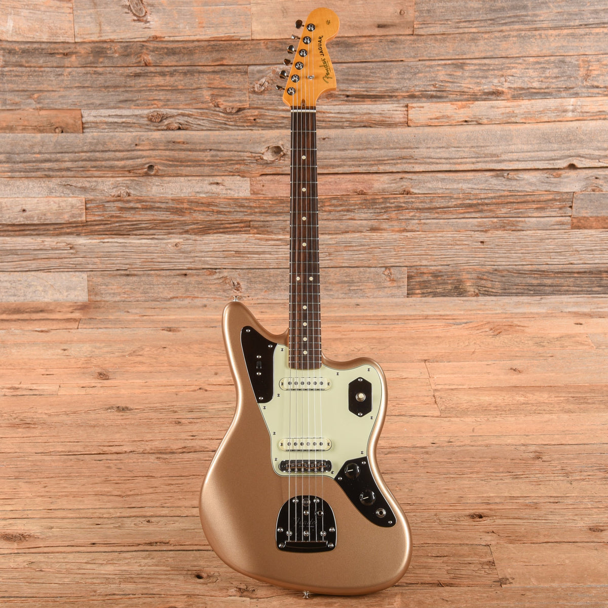 Fender American Professional Classic Jaguar Faded Firemist Gold 2025 - View 4 | MusicMarket