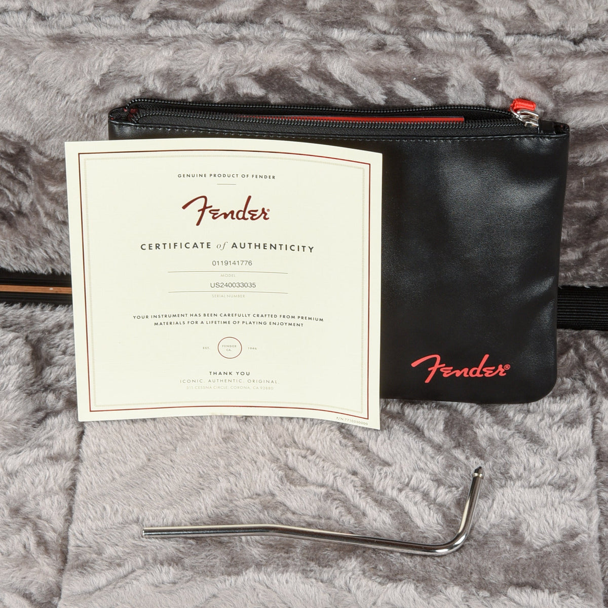 Fender American Ultra II Stratocaster Nebula Blue 2024 - View 10 | MusicMarket