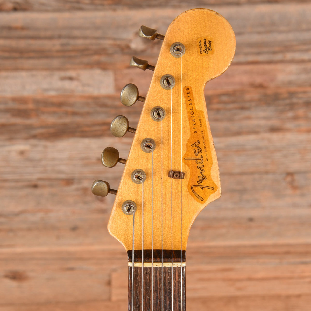 Fender Custom Shop '60 Stratocater Heavy Relic White over Sunburst 2013 - View 6 | MusicMarket