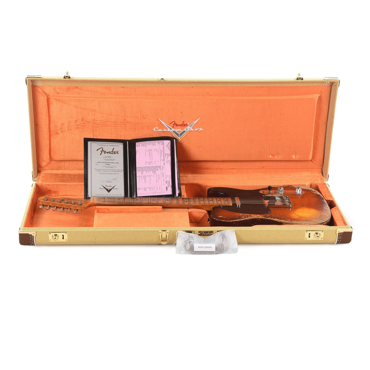 Fender Custom Shop 1952 Telecaster Faded Violin Burst Super Heavy Relic w/Hand-Wound '50/'51 Blackguard Pickups -