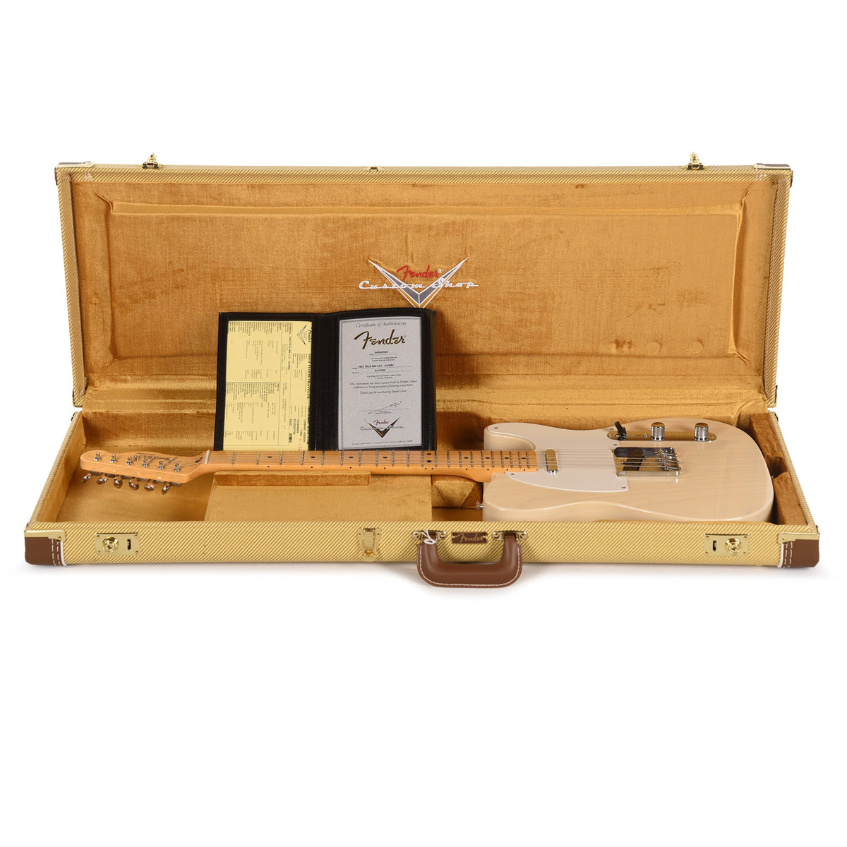 Fender Custom Shop 1955 Telecaster "Chicago Special" Deluxe Closet Classic Super Aged White Blonde - View 8 |