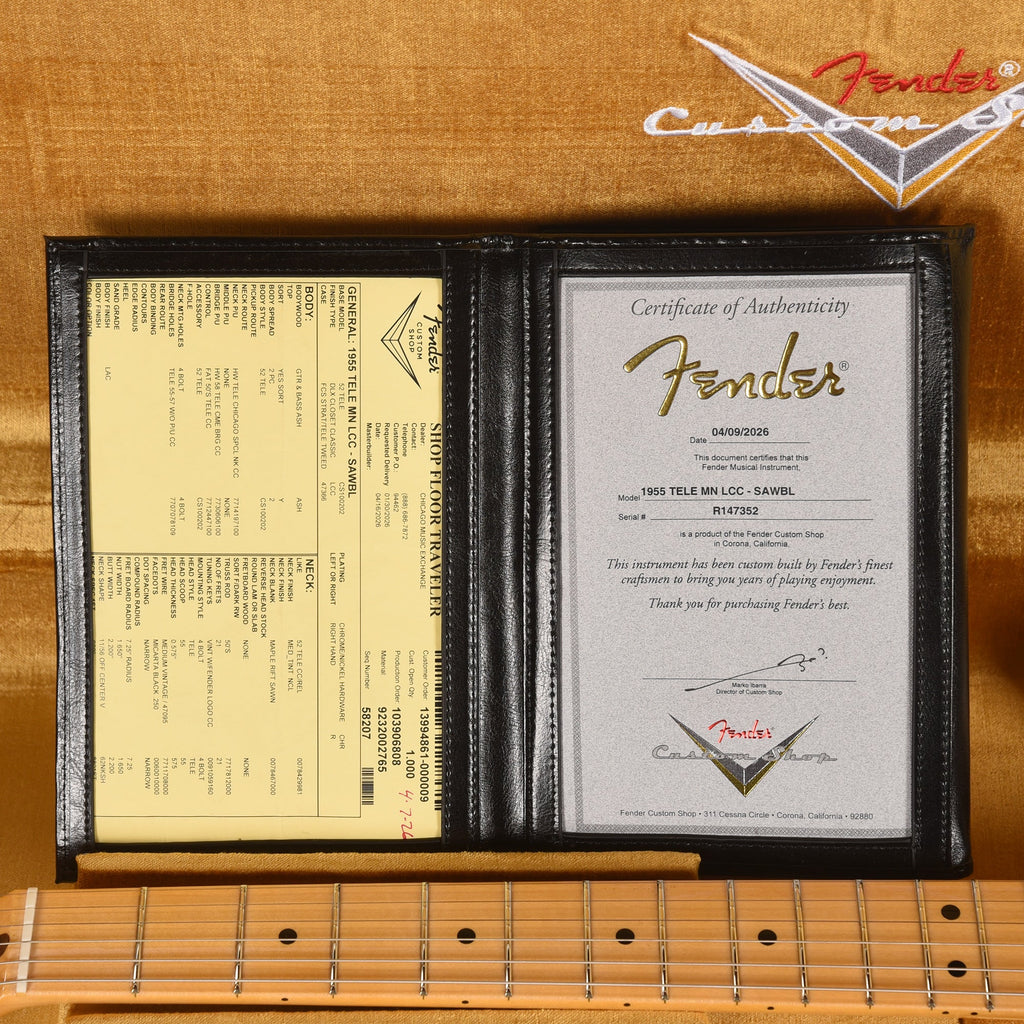 Fender Custom Shop 1955 Telecaster "Chicago Special" Deluxe Closet Classic Super Aged White Blonde - View 9 |