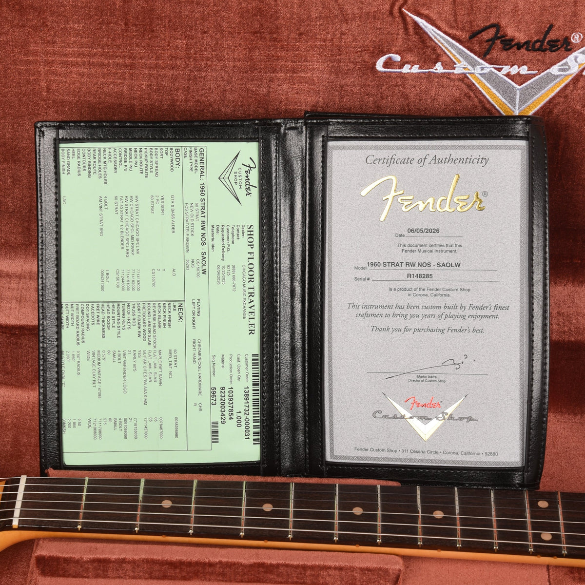 Fender Custom Shop 1960 Stratocaster "Chicago Special" NOS Super Aged Olympic White - View 8 | MusicMarket