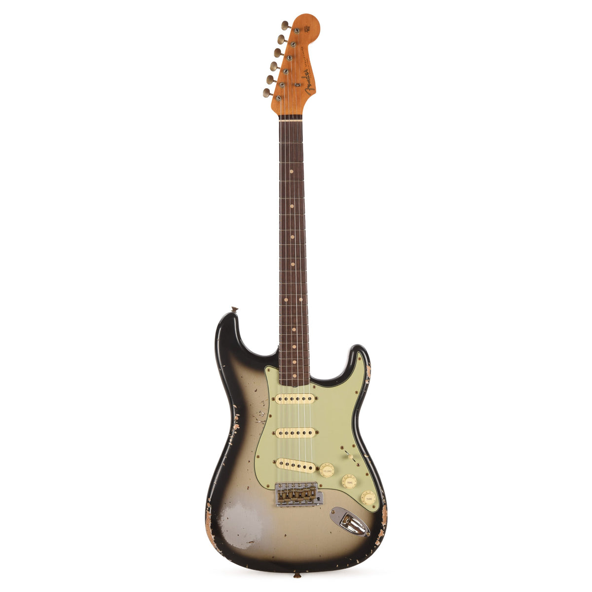 Fender Custom Shop 1960 Stratocaster Journeyman Relic Aged Silverburst - View 4 | MusicMarket