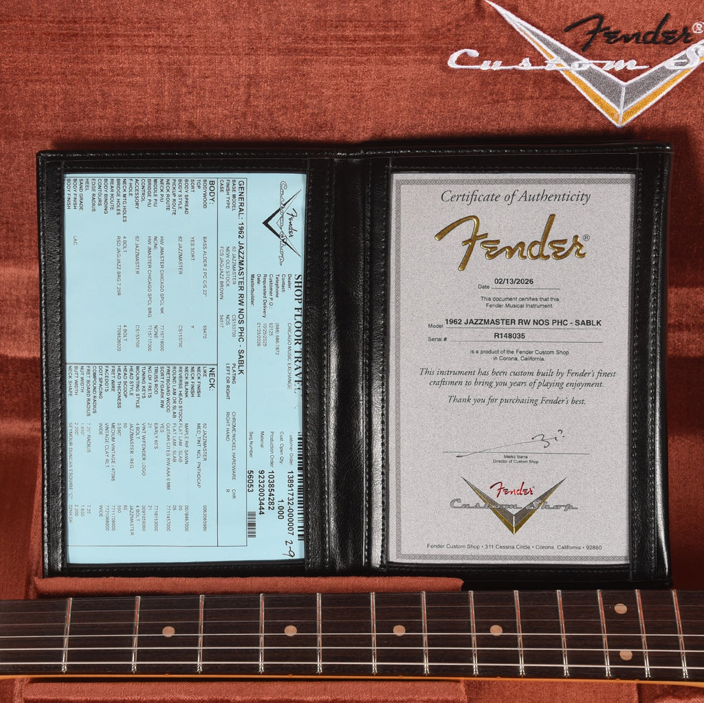 Fender Custom Shop 1962 Jazzmaster "Chicago Special" NOS Super Aged Black - View 9 | MusicMarket