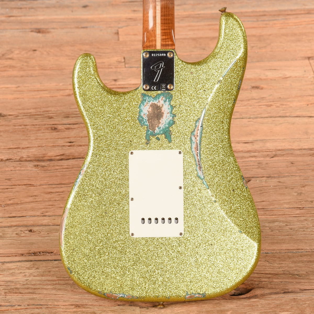 Fender Custom Shop 1963 Stratocaster Heavy Relic HH Chartreuse Sparkle 2024 - View 3 | MusicMarket