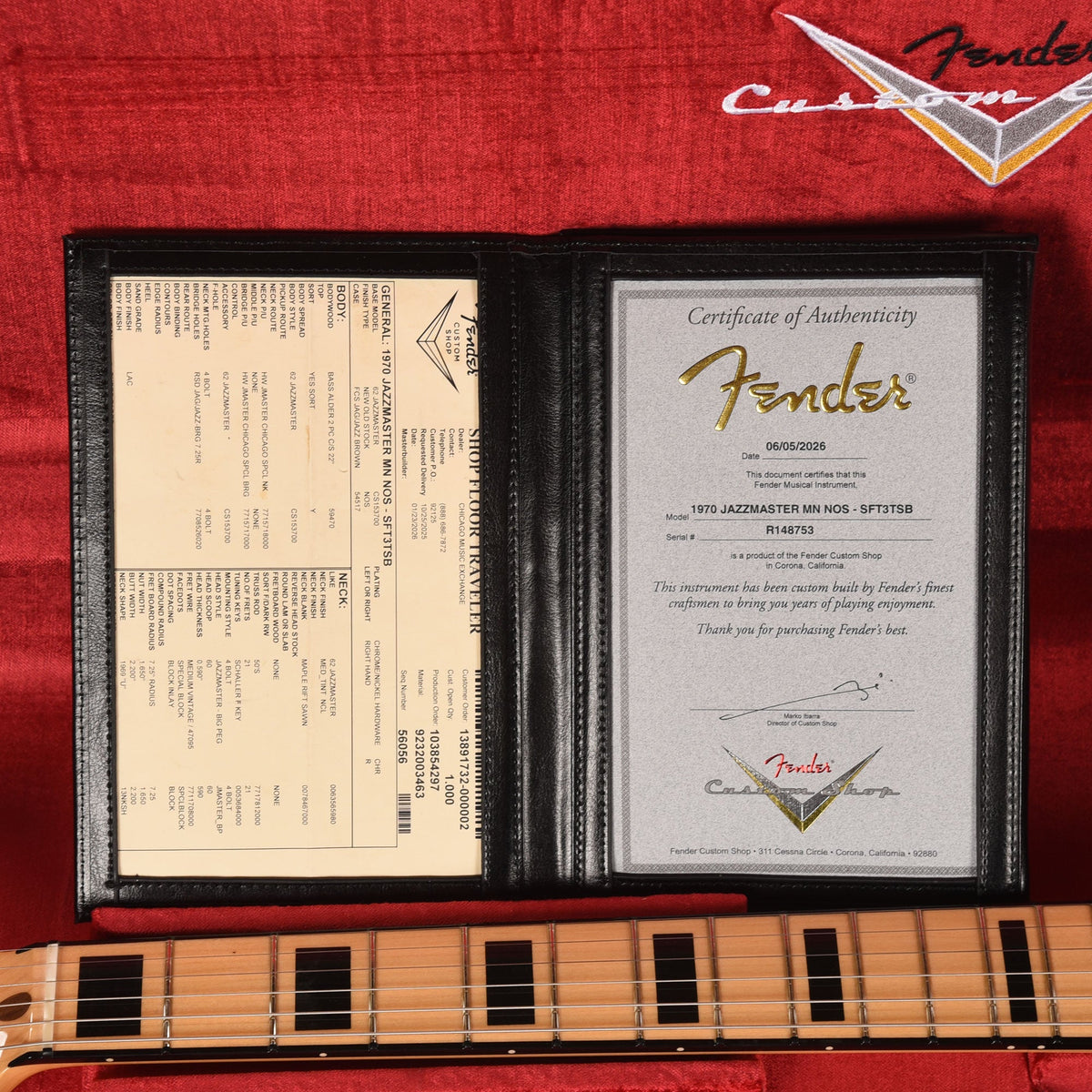 Fender Custom Shop 1970 Jazzmaster "Chicago Special" NOS Super Faded Target 3-Color Sunburst - View 9 | MusicMarket