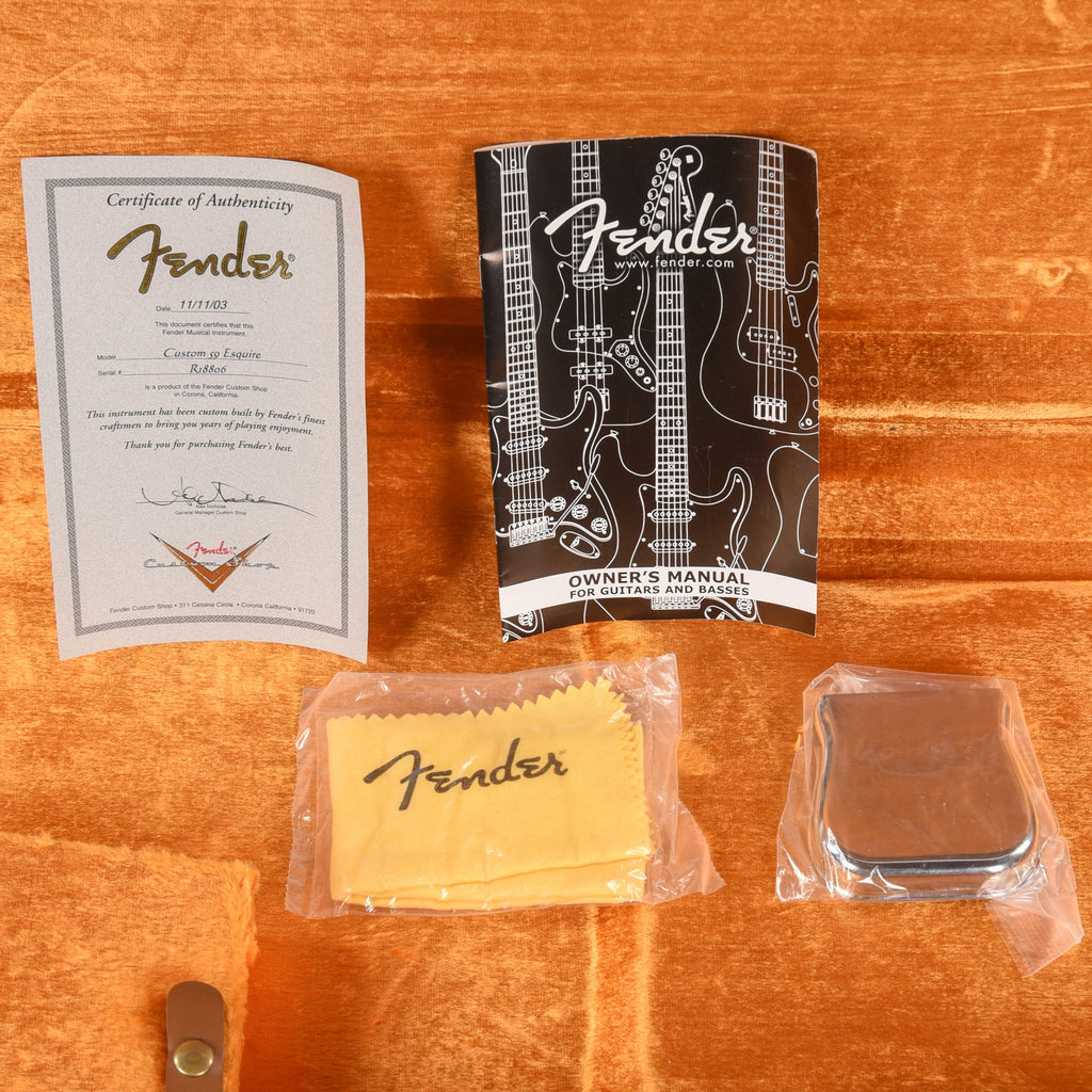 Fender Custom Shop '59 Esquire NOS Vintage Blonde 2003 - View 10 | MusicMarket