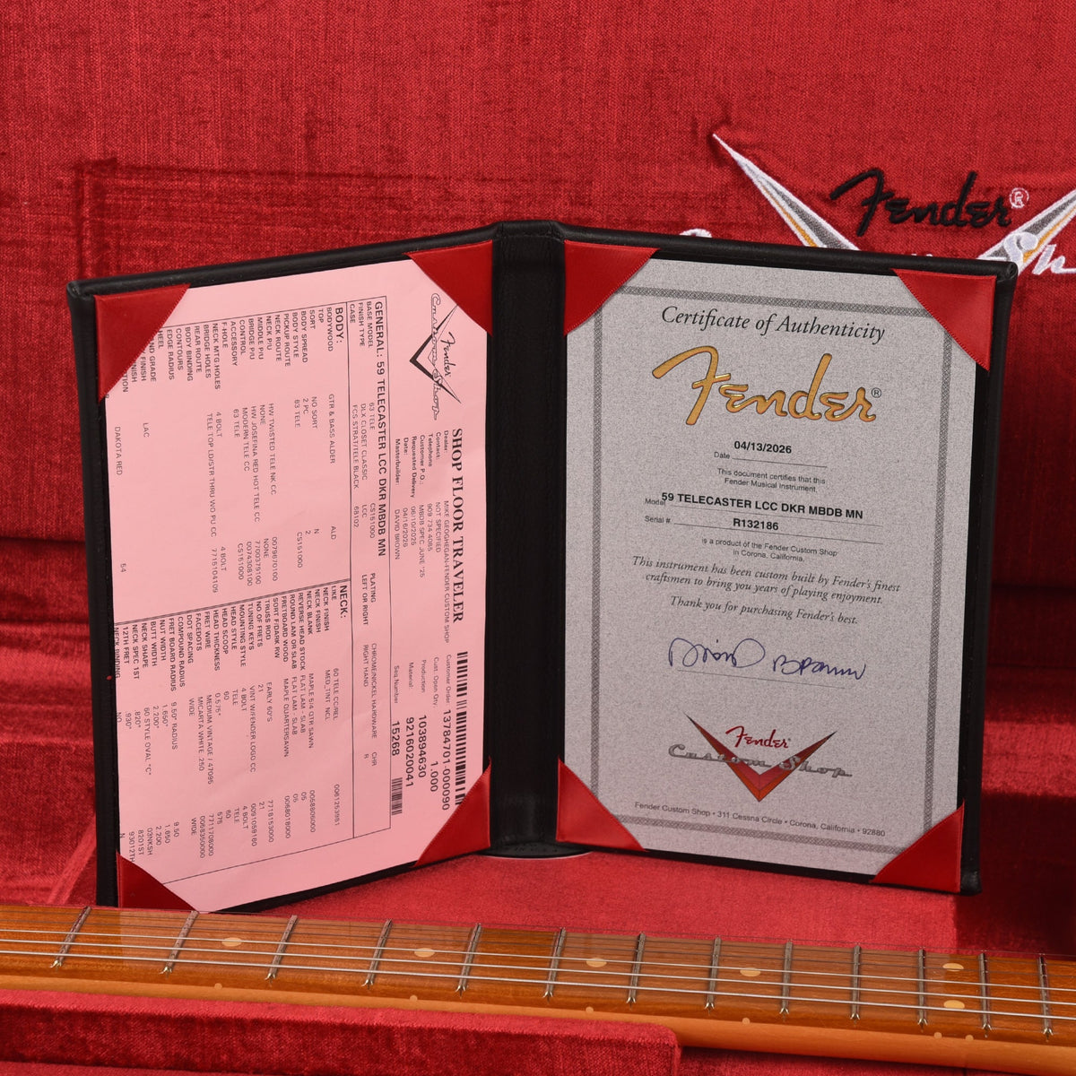 Fender Custom Shop '59 Telecaster Deluxe Closet Classic Dakota Red Master Built by David Brown - View 10 | MusicMarket