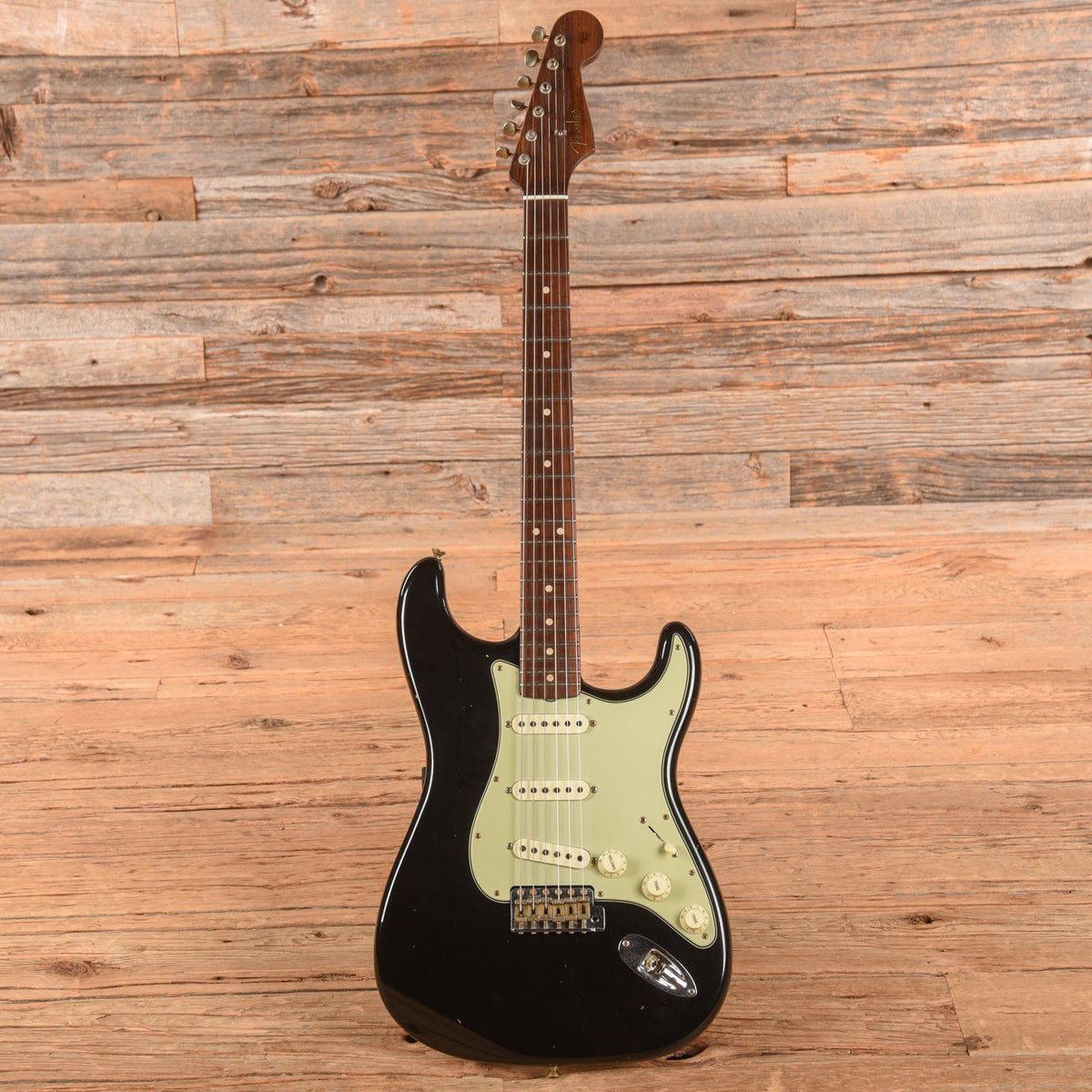 Fender Custom Shop '63 Stratocaster Reissue w/ Rosewood Neck Journeyman Relic Black 2024 - View 4 | MusicMarket