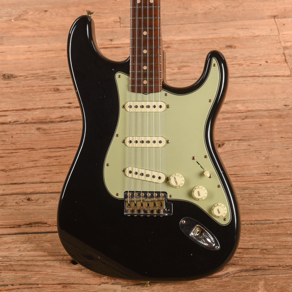 Fender Custom Shop '63 Stratocaster Reissue w/ Rosewood Neck Journeyman Relic Black 2024 - View 2 | MusicMarket