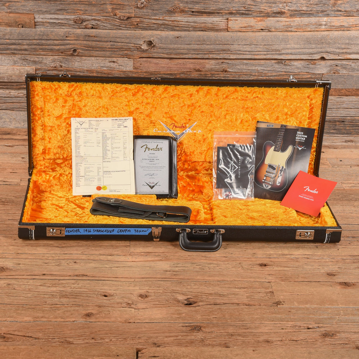 Fender Custom Shop '66 Stratocaster HS Heavy Relic Aged Graffiti Yellow 2025 - View 9 | MusicMarket