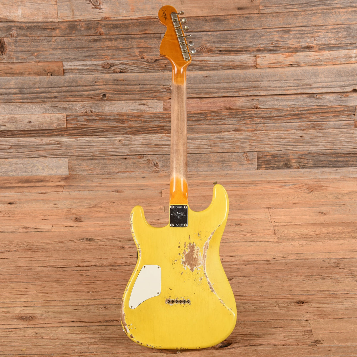 Fender Custom Shop '66 Stratocaster HS Heavy Relic Aged Graffiti Yellow 2025 - View 5 | MusicMarket