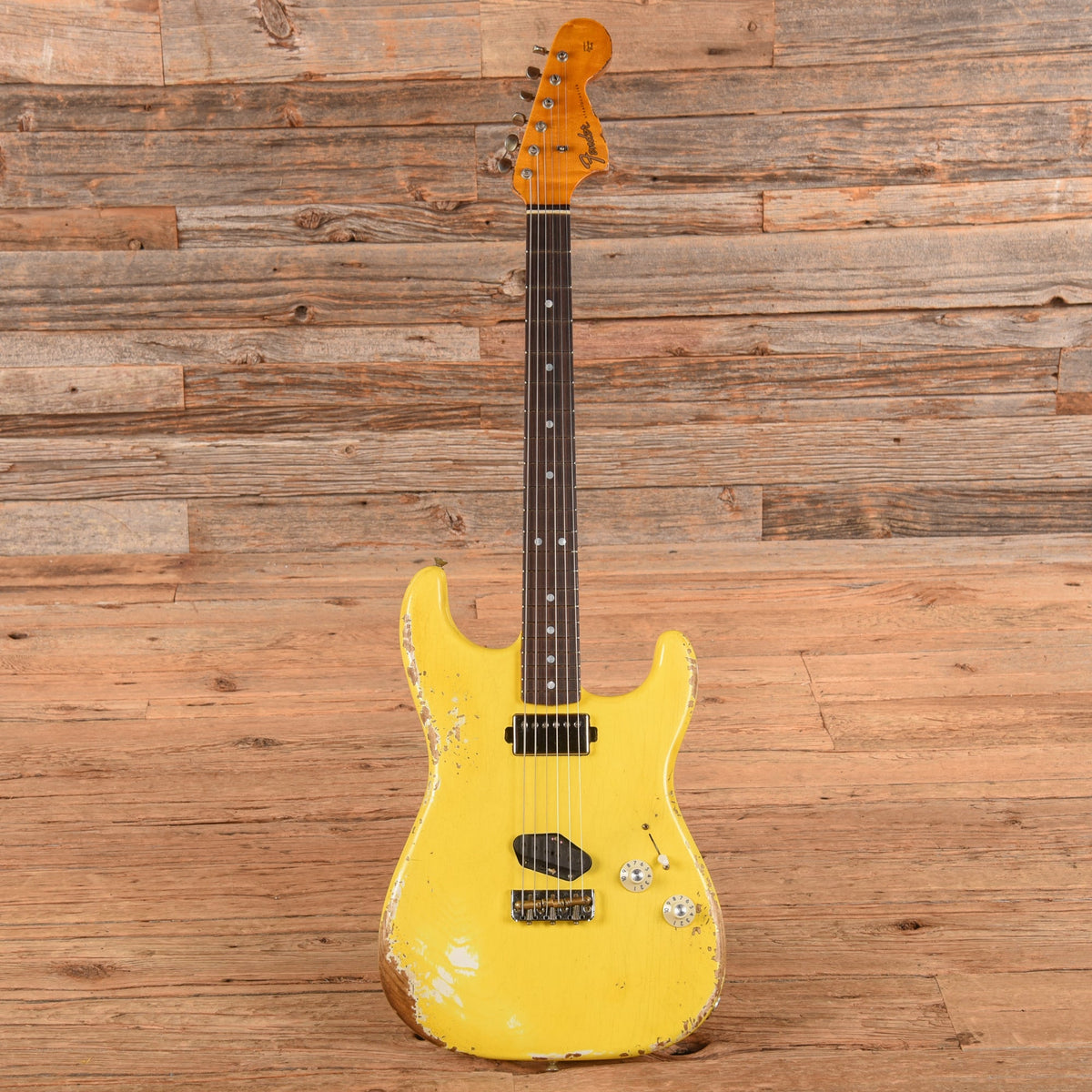 Fender Custom Shop '66 Stratocaster HS Heavy Relic Aged Graffiti Yellow 2025 - View 4 | MusicMarket