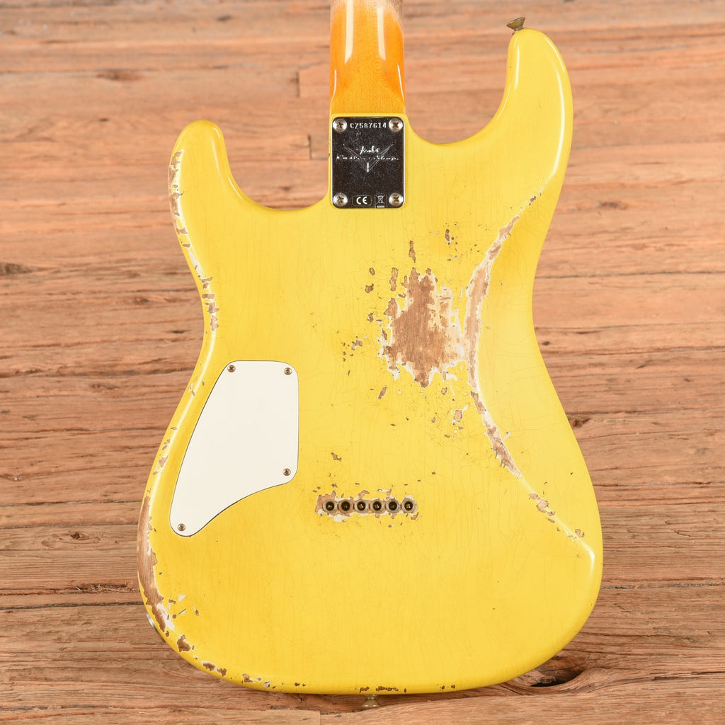 Fender Custom Shop '66 Stratocaster HS Heavy Relic Aged Graffiti Yellow 2025 - View 3 | MusicMarket