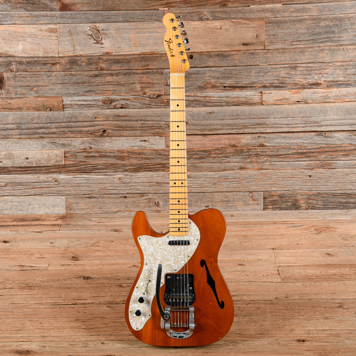 Fender Custom Shop '68 Telecaster Thinline Journeyman Relic Aged Natural 2025 LEFTY - View 4 | MusicMarket