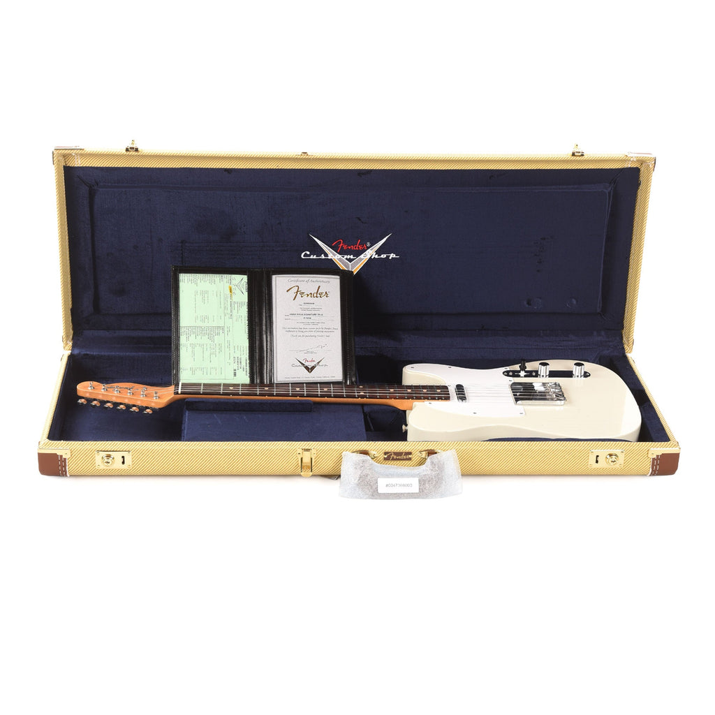 Fender Custom Shop Artist Jimmy Page Signature Telecaster Journeyman Relic White Blonde - View 8 | MusicMarket
