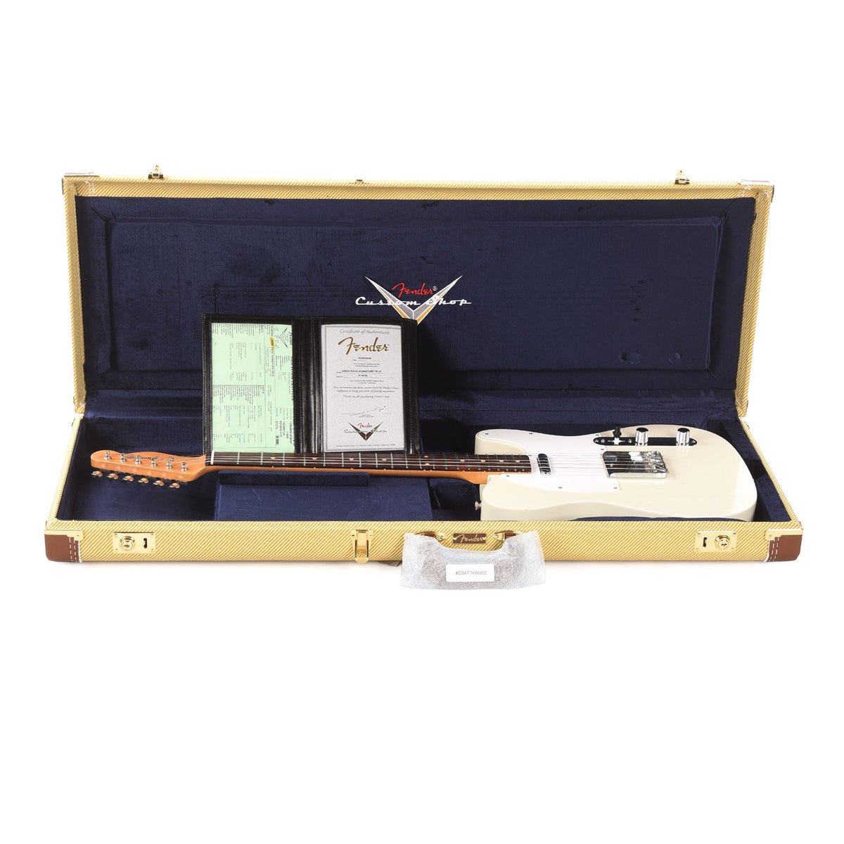 Fender Custom Shop Artist Jimmy Page Signature Telecaster Journeyman Relic White Blonde - View 8 | MusicMarket