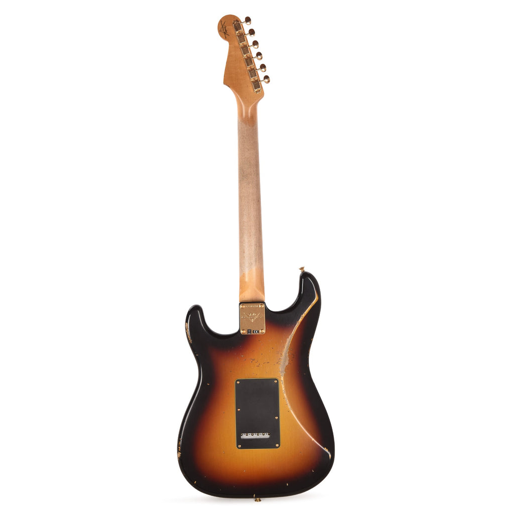 Fender Custom Shop Artist Stevie Ray Vaughan Signature Stratocaster Relic Faded 3-Color Sunburst - View 5 | MusicMarket
