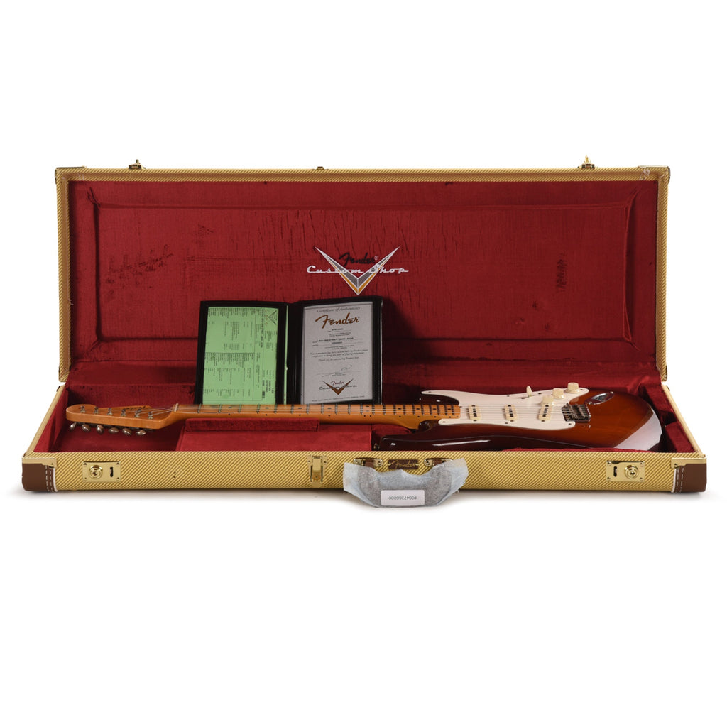 Fender Custom Shop Limited Edition 1956 Stratocaster Journeyman Relic Aged Violin Burst - View 8 | MusicMarket