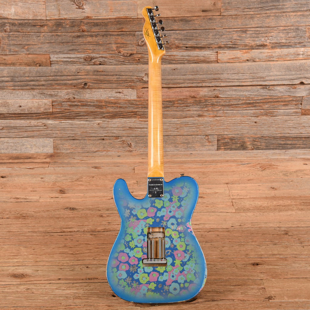 Fender Custom Shop Limited Edition 1972 Telecaster Thinline Rosewood Relic w/Trem Blue Flower 2019 - View 5 |