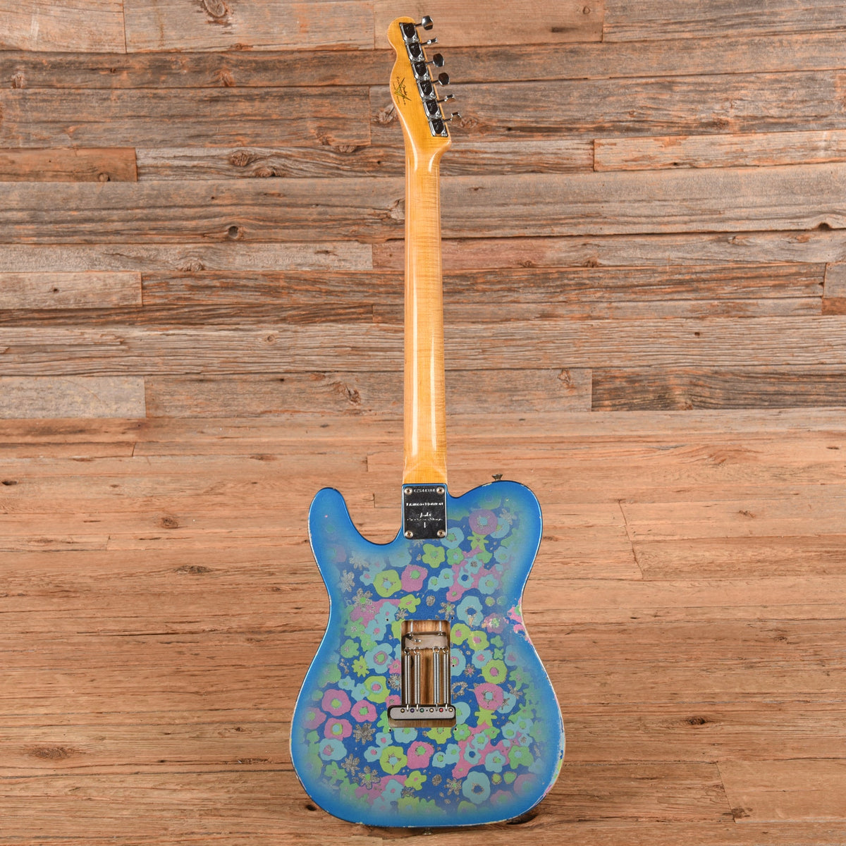 Fender Custom Shop Limited Edition 1972 Telecaster Thinline Rosewood Relic w/Trem Blue Flower 2019 - View 5 |