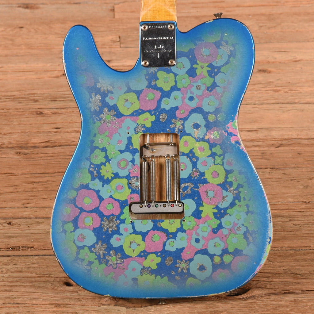 Fender Custom Shop Limited Edition 1972 Telecaster Thinline Rosewood Relic w/Trem Blue Flower 2019 - View 3 |