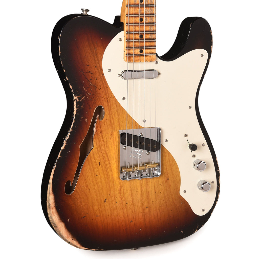 Fender Custom Shop Limited Edition '50s Thinline Telecaster Heavy Relic Antique Burst - MusicMarket