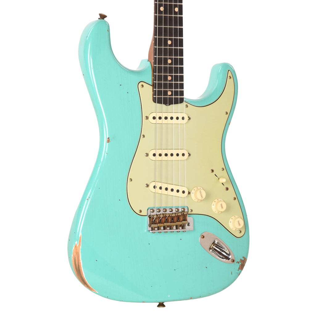 Fender Custom Shop Limited Edition '60s Dualmag II Compound Radius Stratocaster Relic Sea Foam Green - MusicMarket