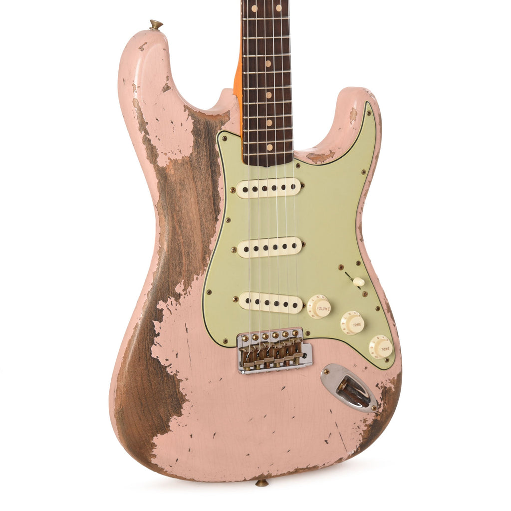 Fender Custom Shop Limited Edition 62/63 Stratocaster Super Heavy Relic Shell Pink - MusicMarket