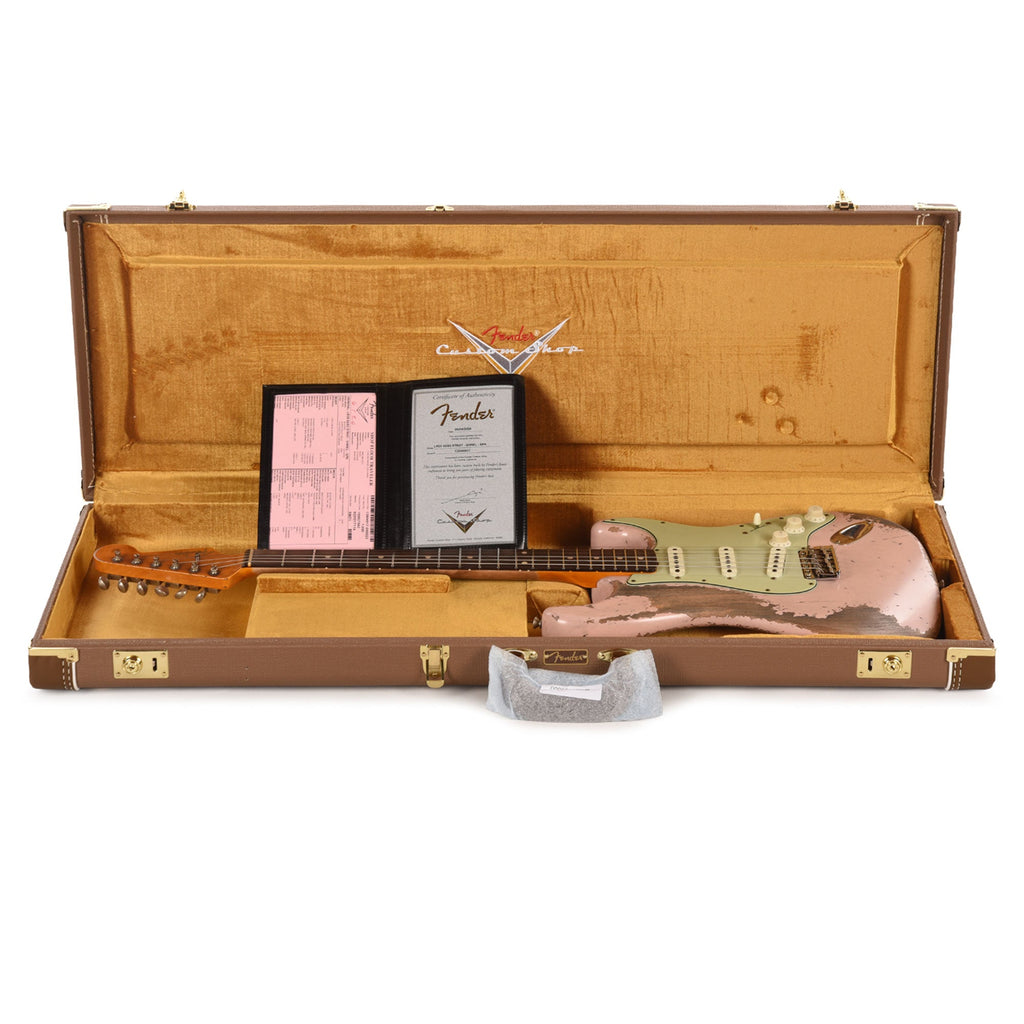 Fender Custom Shop Limited Edition 62/63 Stratocaster Super Heavy Relic Shell Pink - View 8 | MusicMarket
