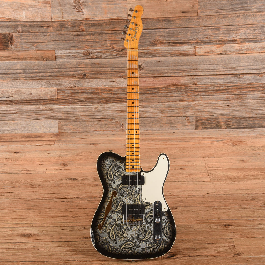 Fender Custom Shop Limited Edition Dual P-90 Telecaster Relic Black Paisley 2023 - View 4 | MusicMarket